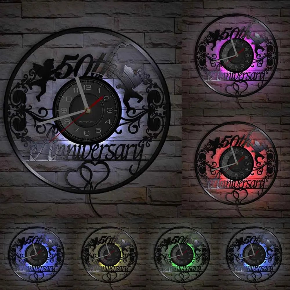Horloge Murale Cœur Romantique