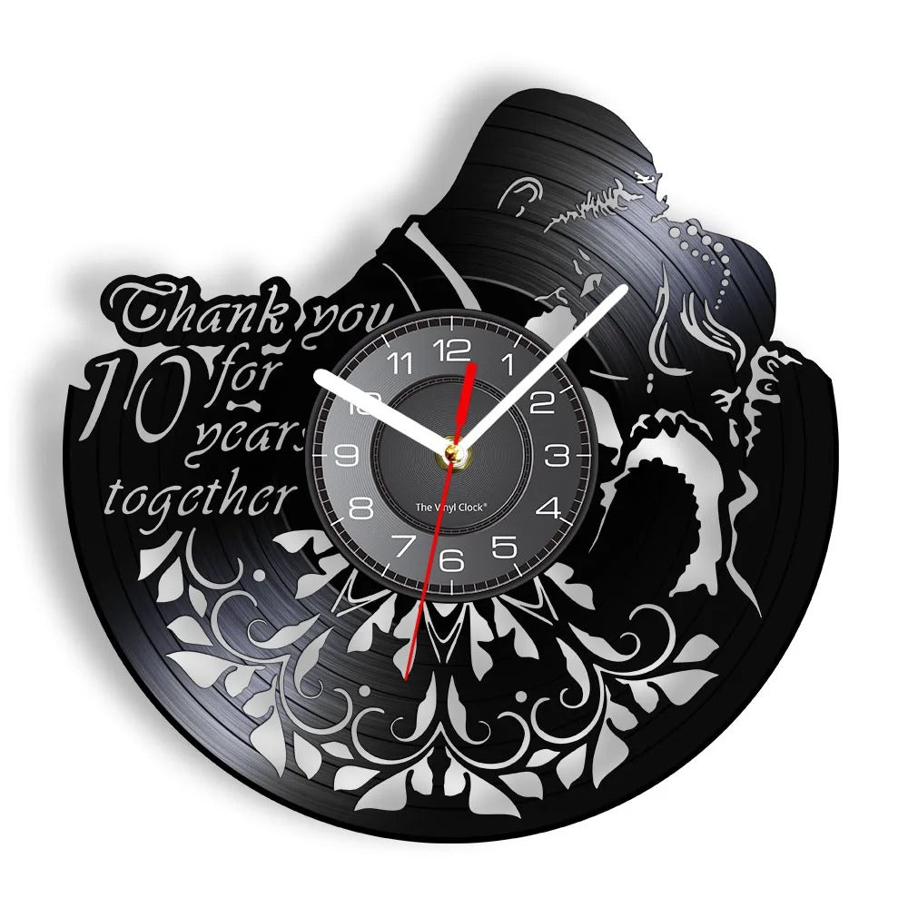Horloge Murale Cœur Romantique