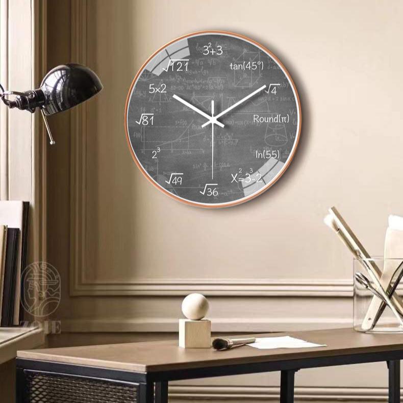 Horloge Murale Formules Mathématiques