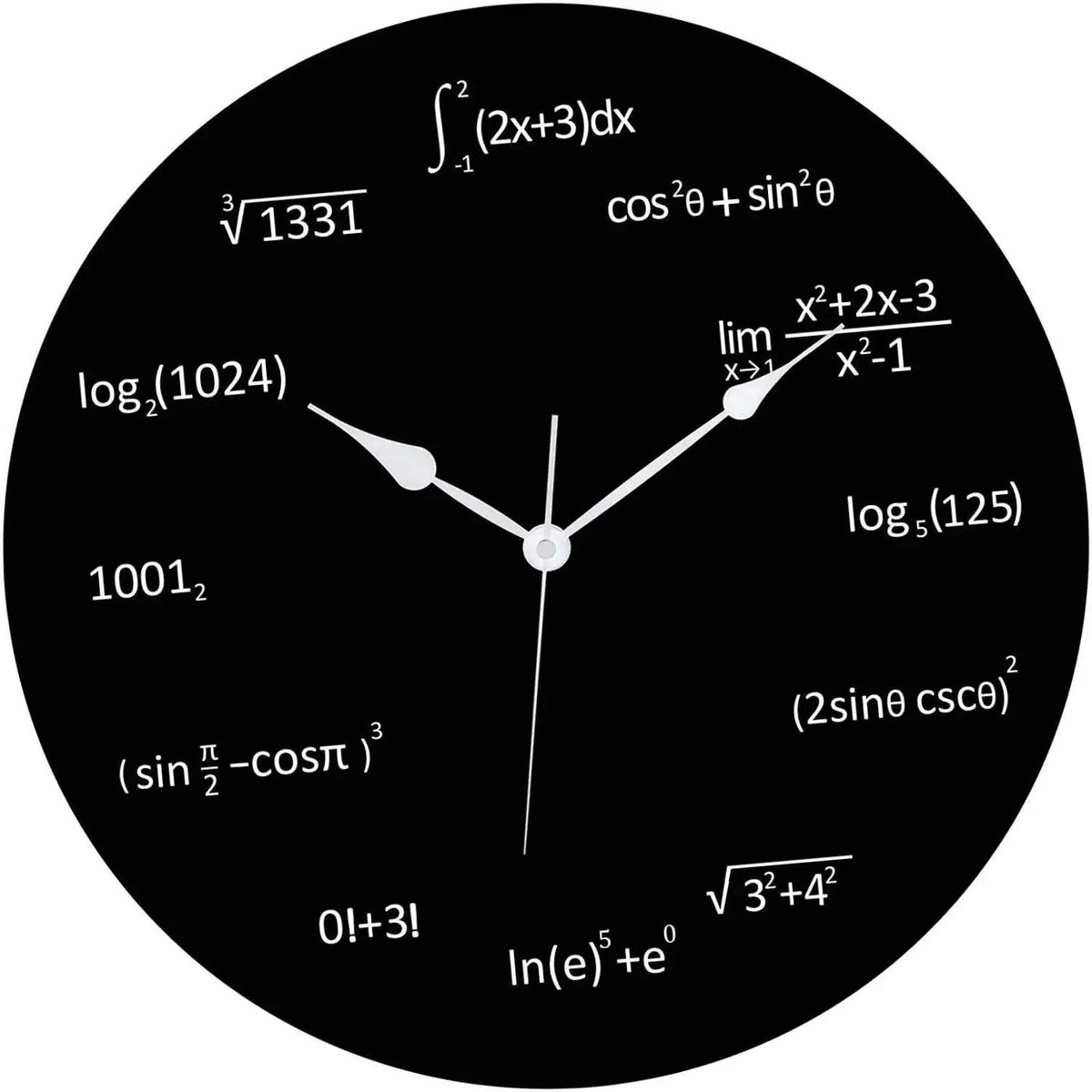 Horloge Murale Équations Mathématiques