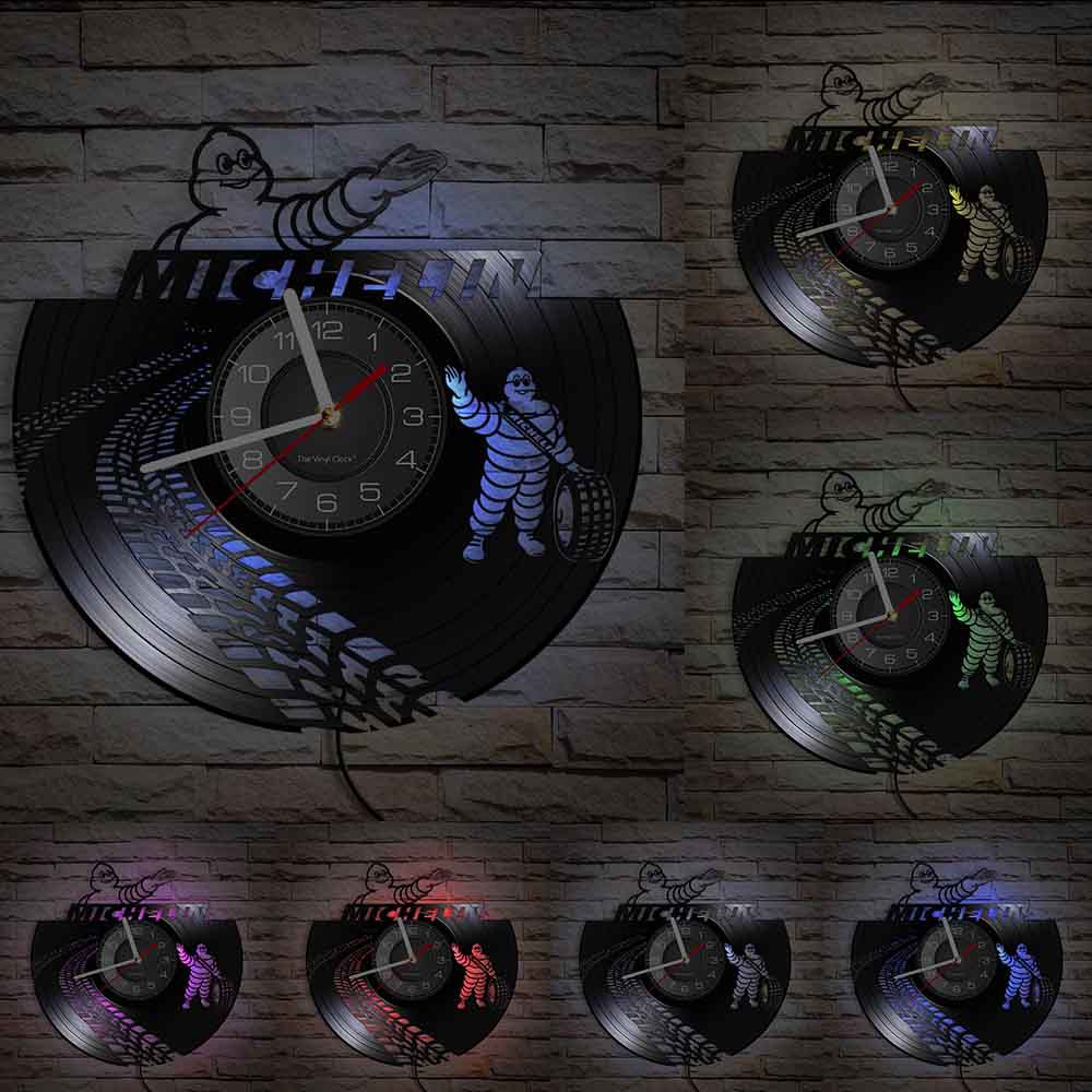 Horloge Murale Pneus LED