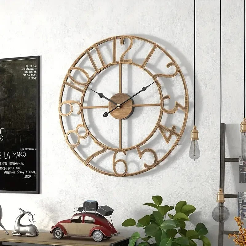 Horloge Murale Chiffres Industriels
