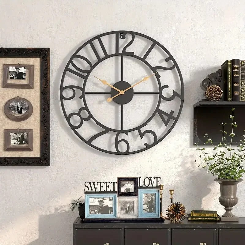 Horloge Murale Chiffres Industriels