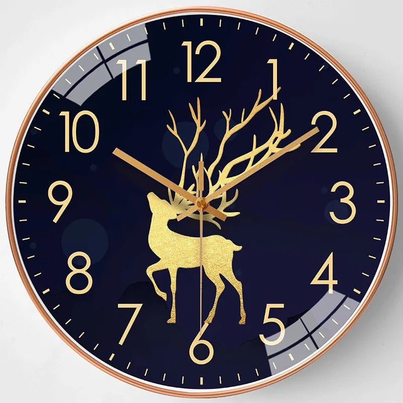 Horloge Murale Bleue Nuit