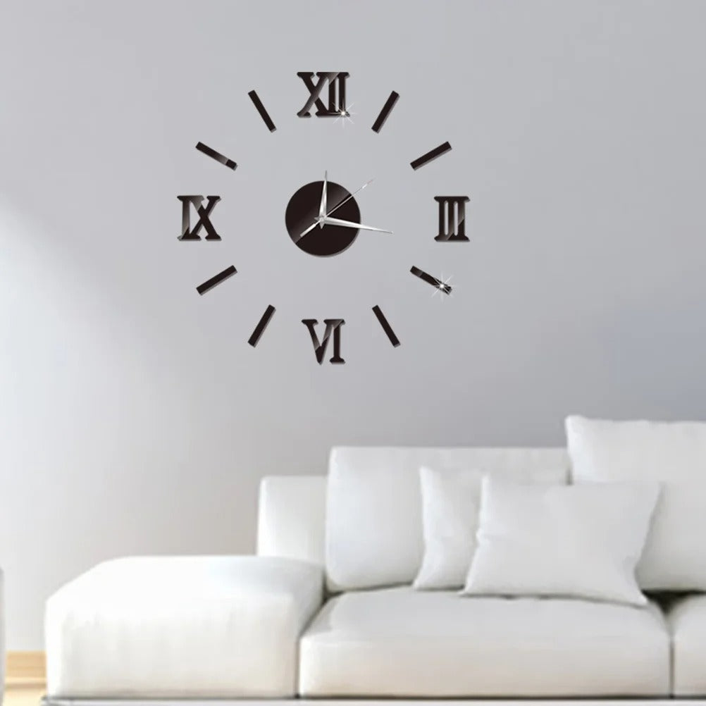 Horloge Murale Chiffres Romains Salon