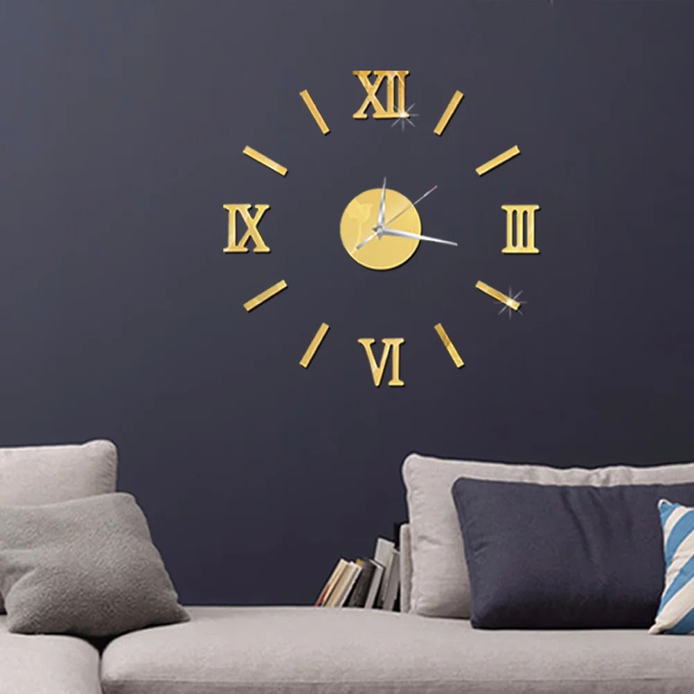 Horloge Murale Chiffres Romains Salon