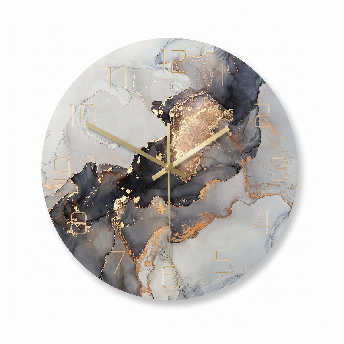Horloge Murale Abstraite Marbre