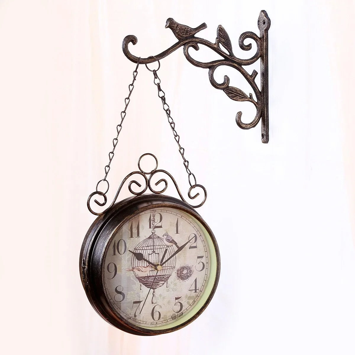 Horloge Murale Vintage Oiseau