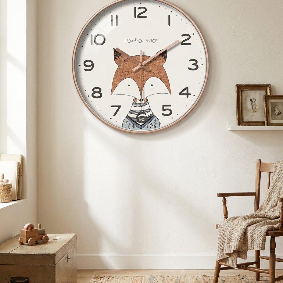 Horloge Murale Animal Renard