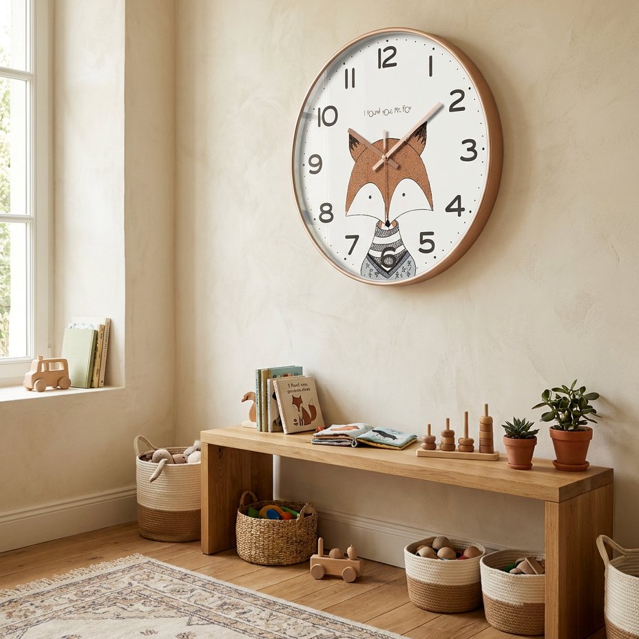 Horloge Murale Animal Renard
