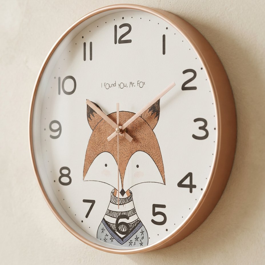 Horloge Murale Animal Renard