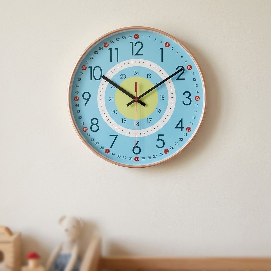 Horloge Murale Apprentissage Temps
