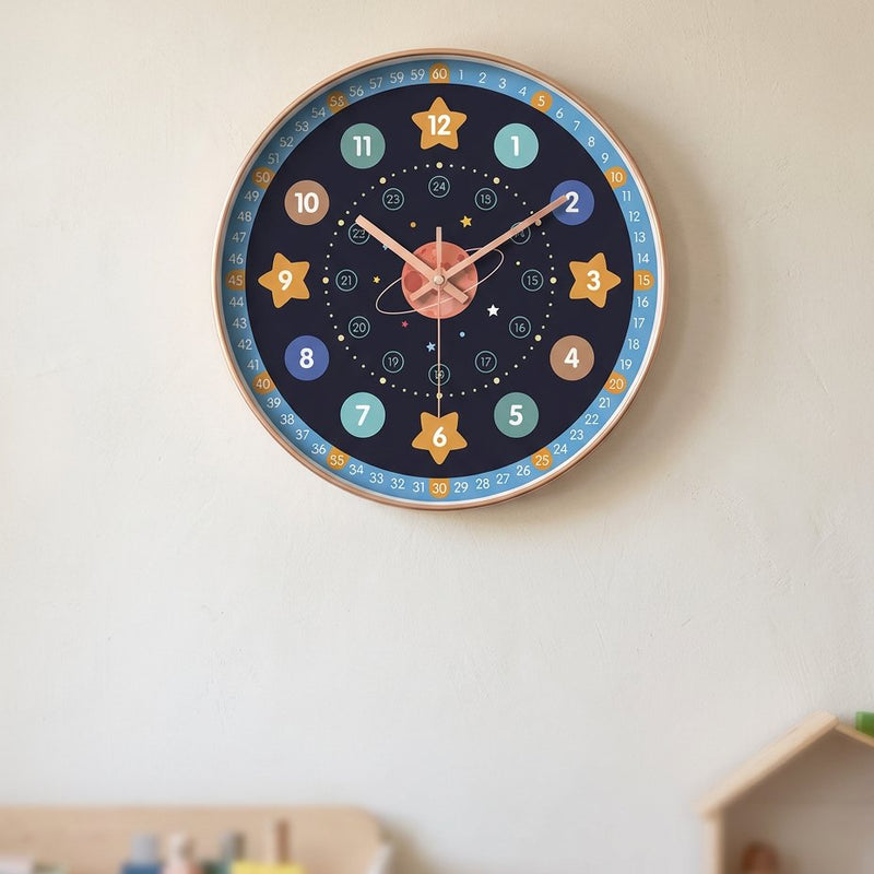 Horloge Murale Astronomie Enfant