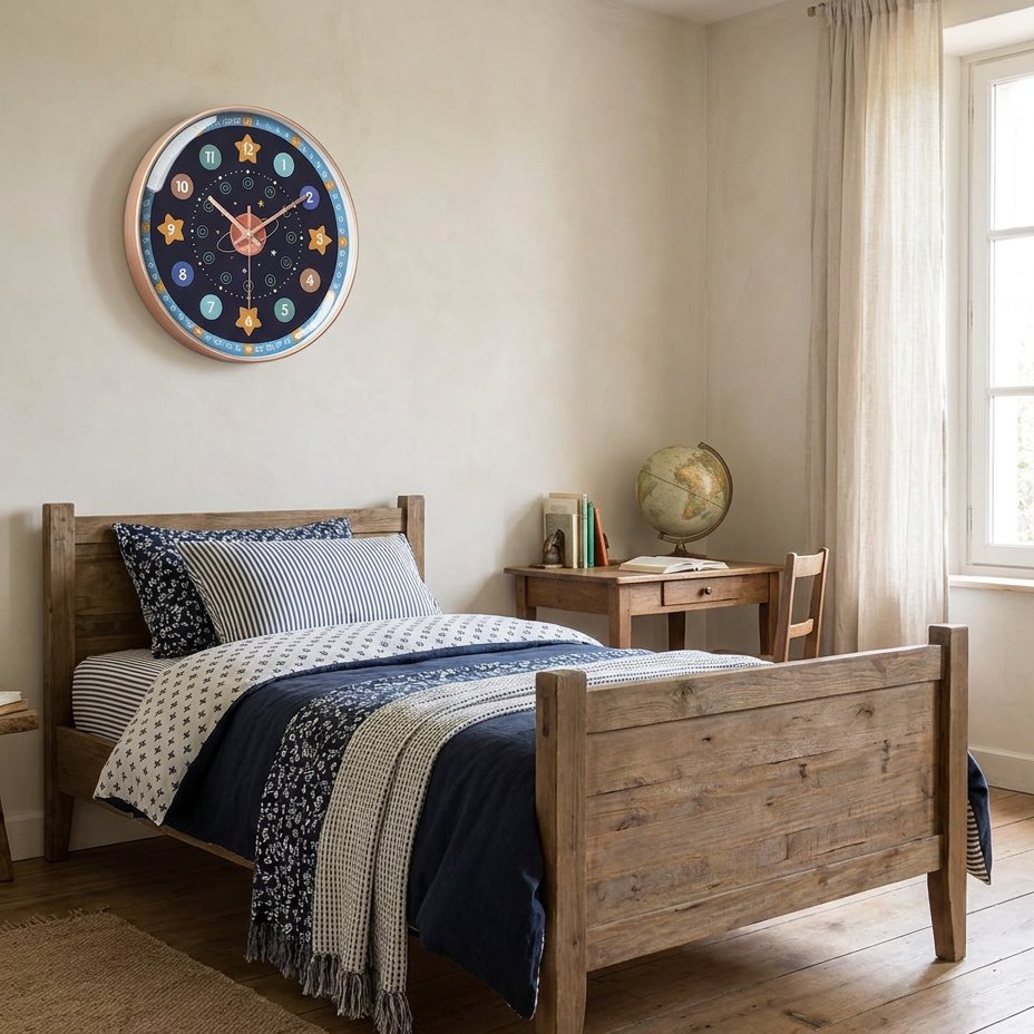 Horloge Murale Astronomie Enfant