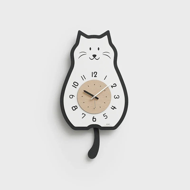 Horloge Murale Forme Chat