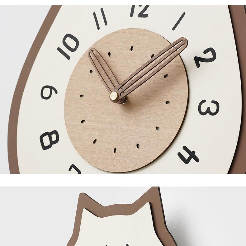 Horloge Murale Forme Chat