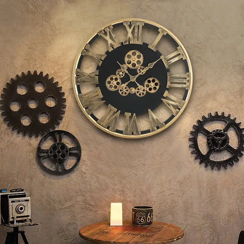 Horloge Murale Rouages Chics