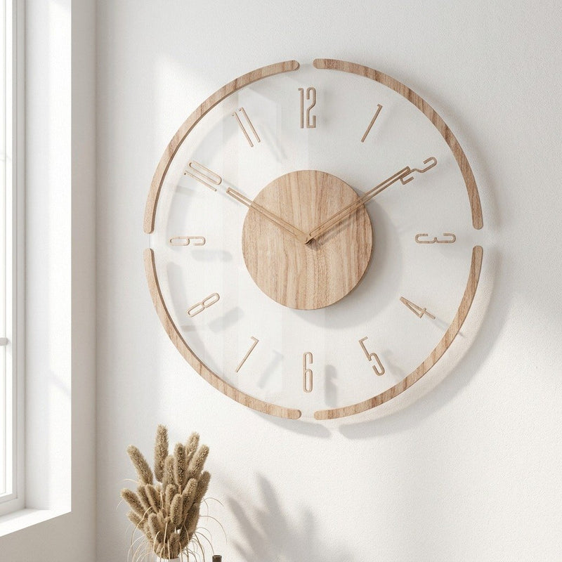 Horloge Murale Bois Minimal