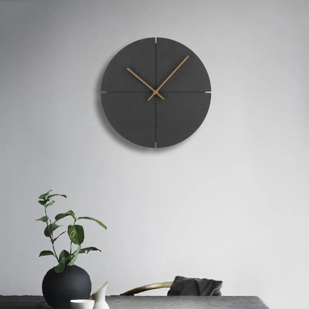 Horloge Murale Grise Mate
