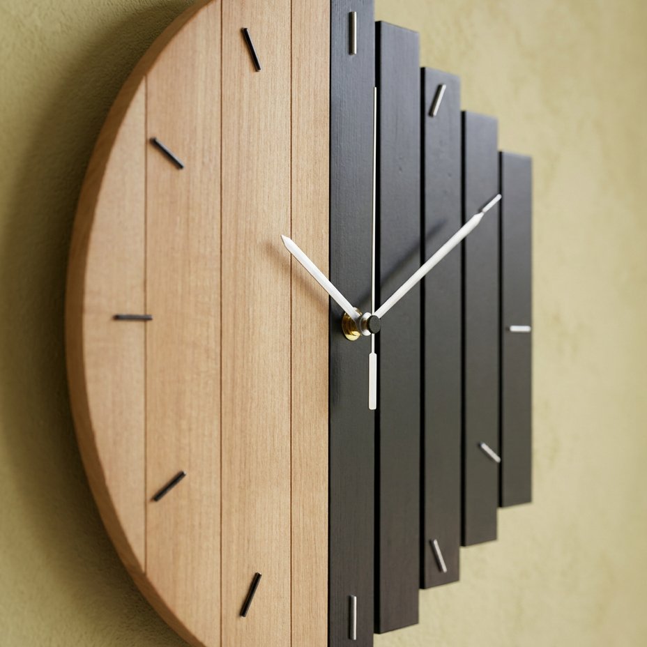 Horloge Murale Bois Moderne