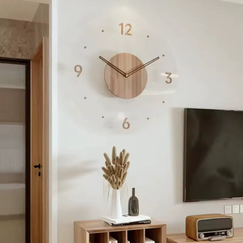 Horloge Murale Bois Minimal