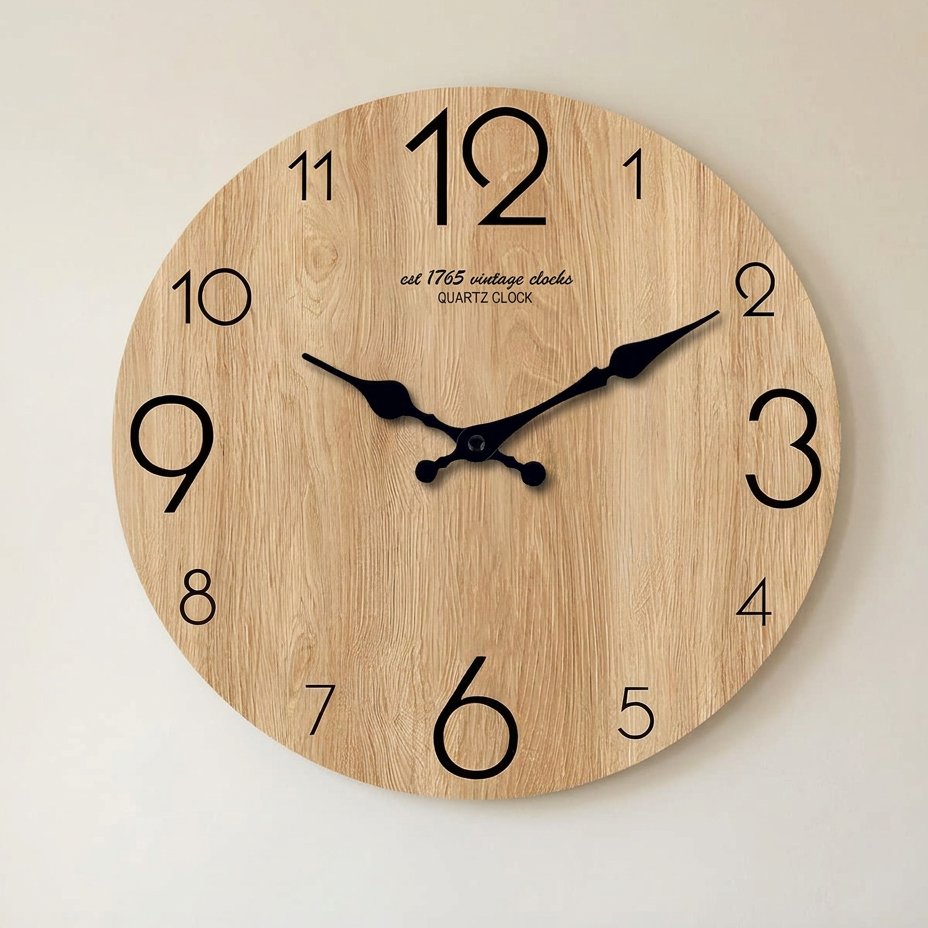 Horloge Murale Bois Nature