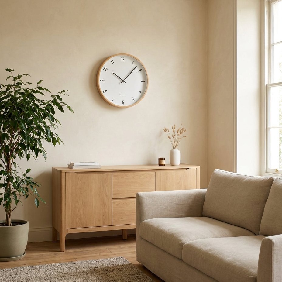 Horloge Murale Bois Naturelle