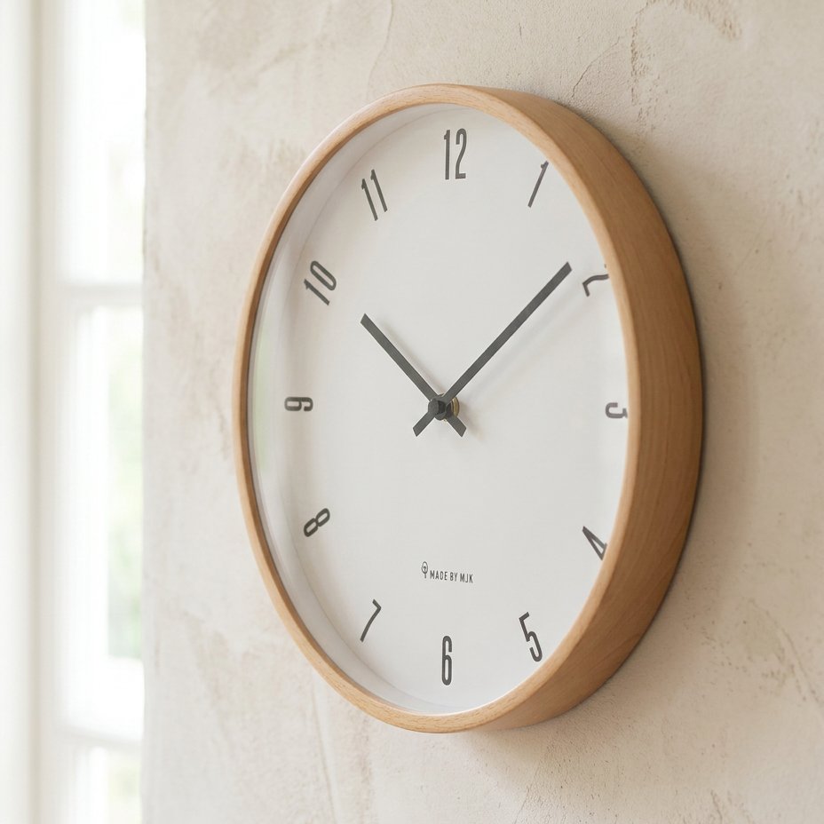 Horloge Murale Bois Naturelle
