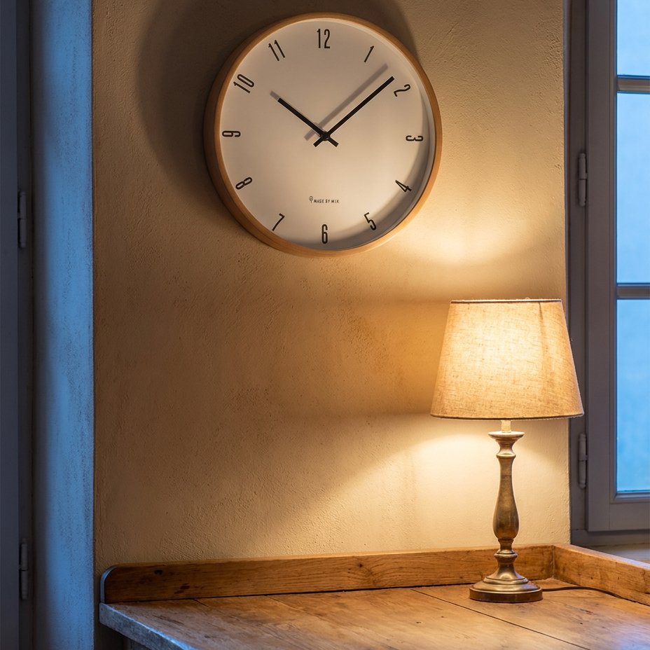 Horloge Murale Bois Naturelle