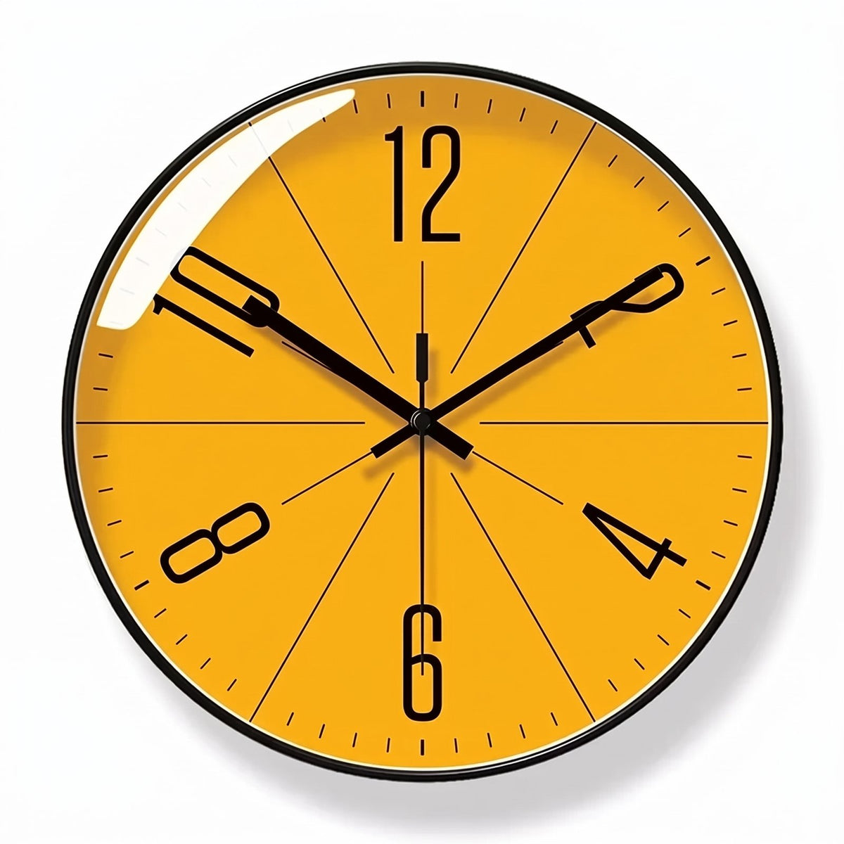 Horloge Murale Cadran Jaune