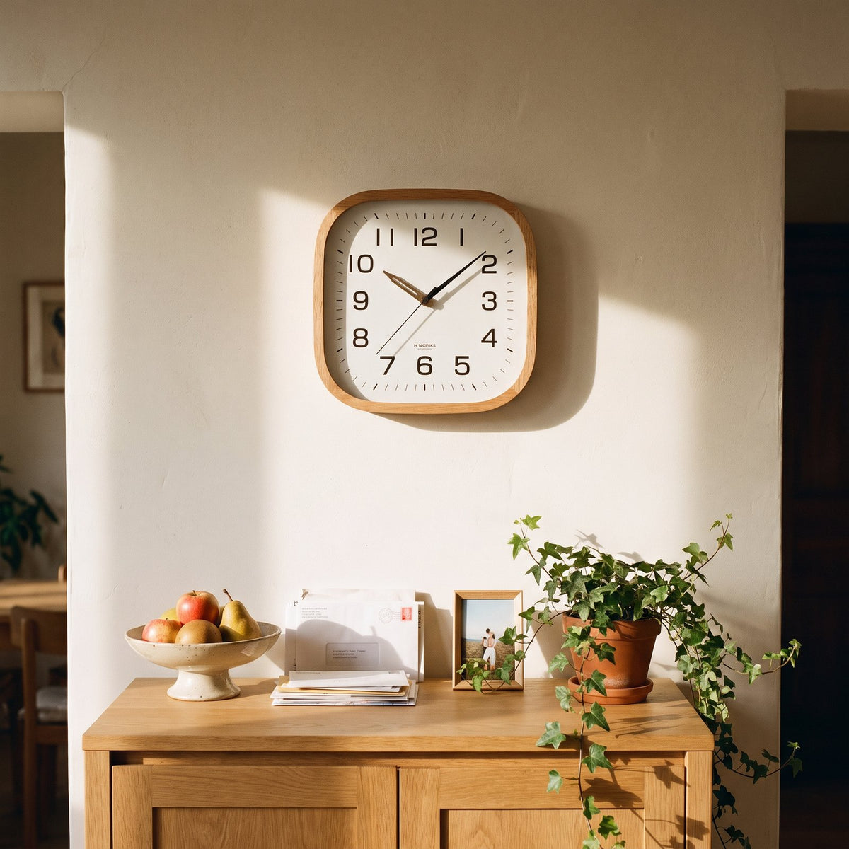 Horloge Murale Carrée Bois