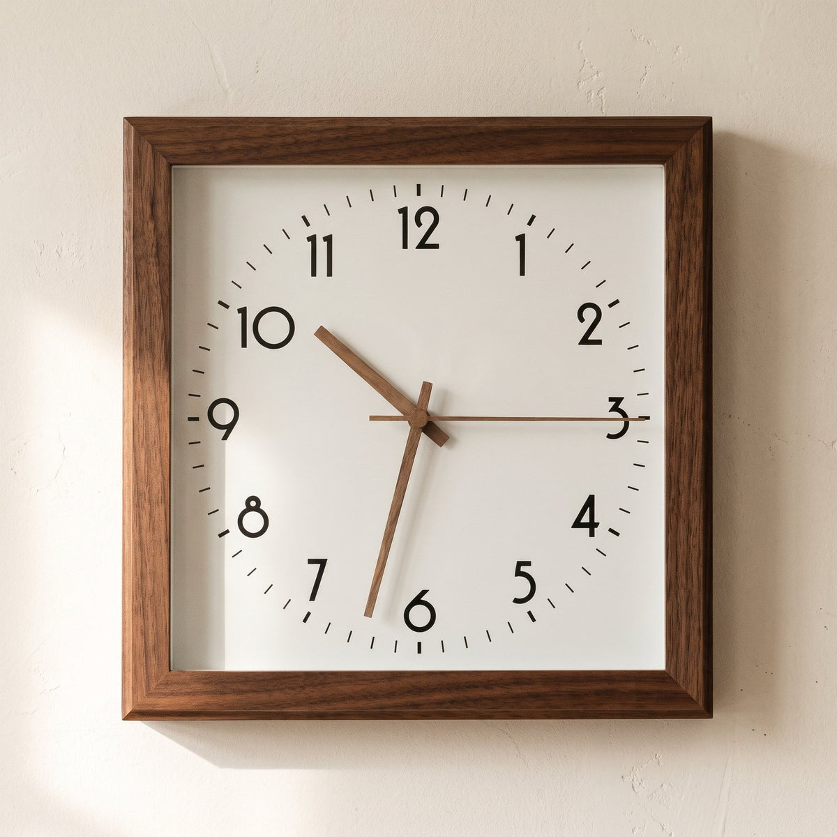 Horloge Murale Carrée Épurée