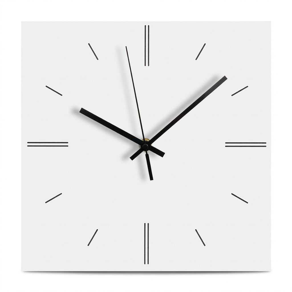 Horloge Murale Carrée Moderne