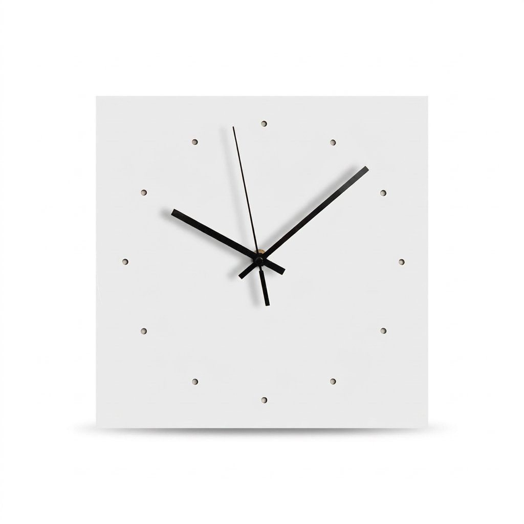 Horloge Murale Carrée Moderne