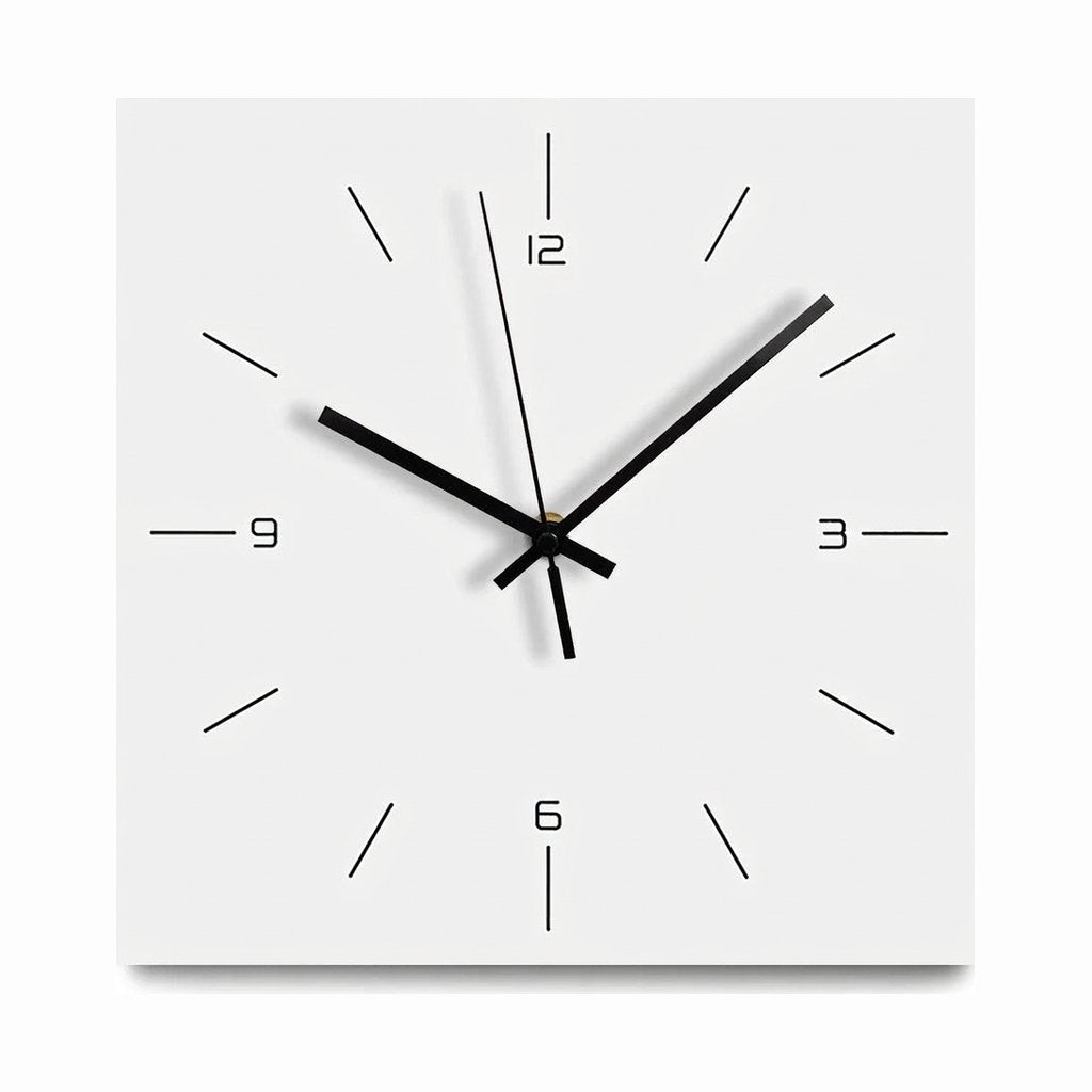Horloge Murale Carrée Moderne