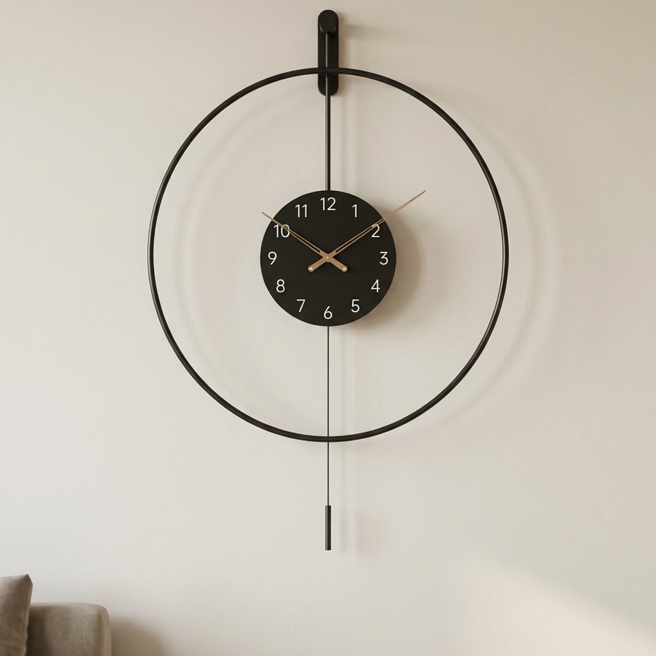 Horloge Murale Cercle Design