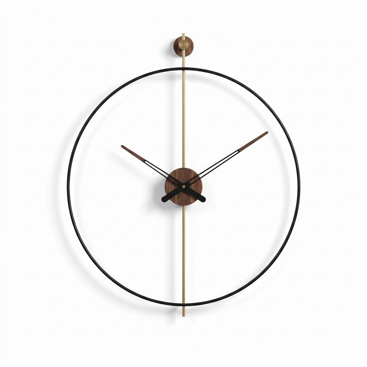 Horloge Murale Cercle Doré