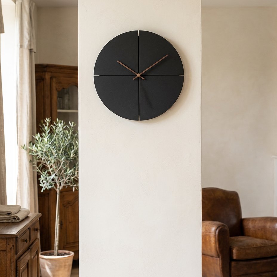 Horloge Murale Cercle Noir