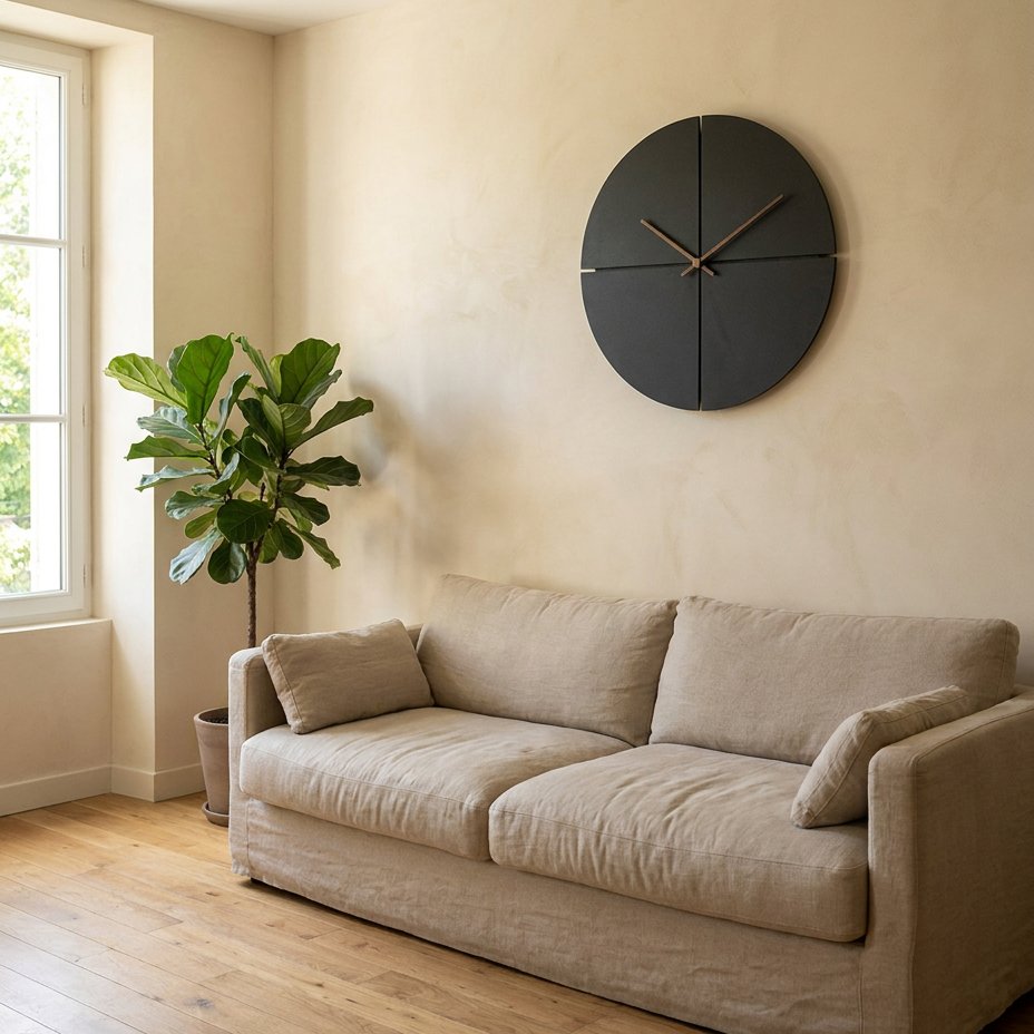 Horloge Murale Cercle Noir