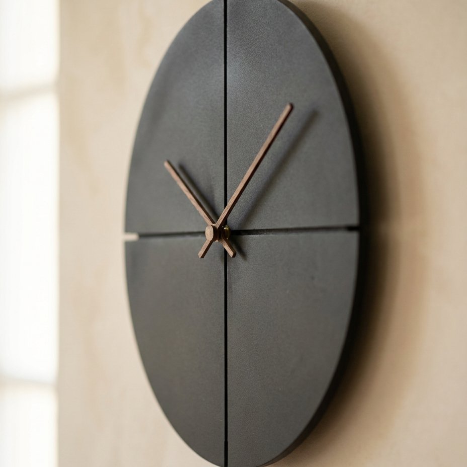 Horloge Murale Cercle Noir