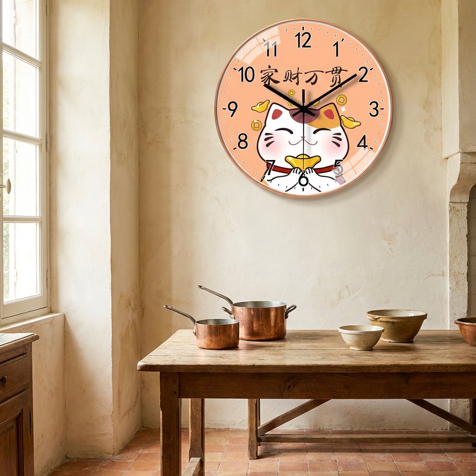 Horloge Murale Chat Maneki
