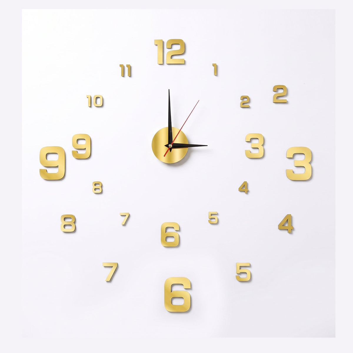 Horloge Murale Chiffres 3D