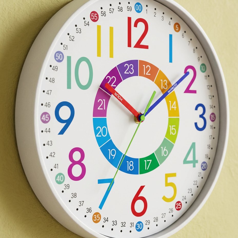 Horloge Murale Colorée