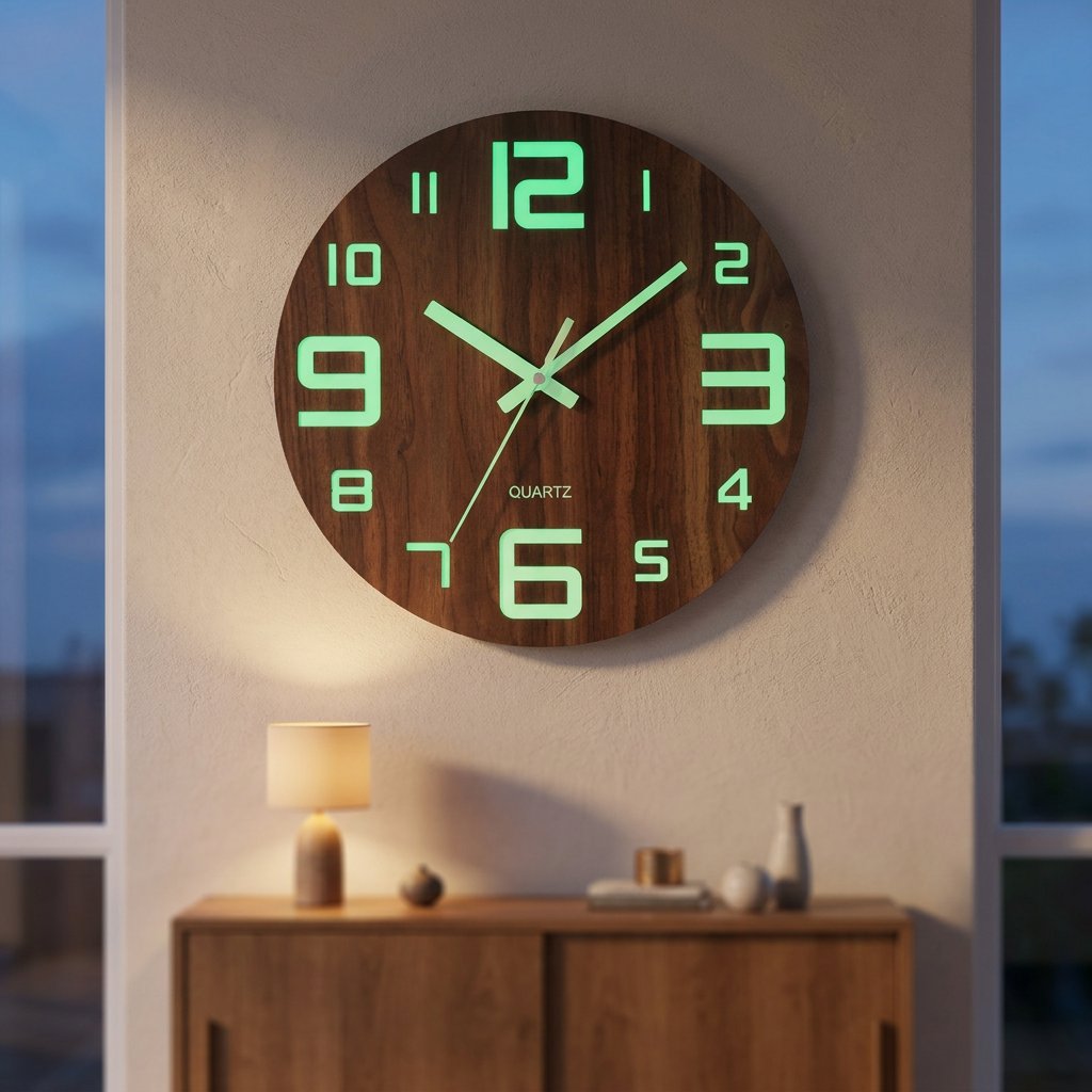 Horloge Murale Chiffres Lumineux