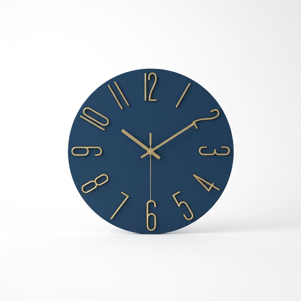 Horloge Murale Chiffres Or