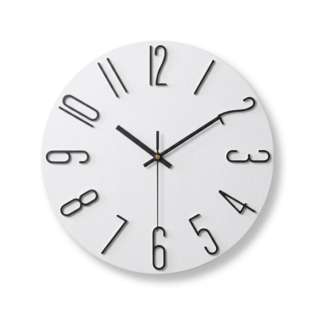 Horloge Murale Chiffres Or