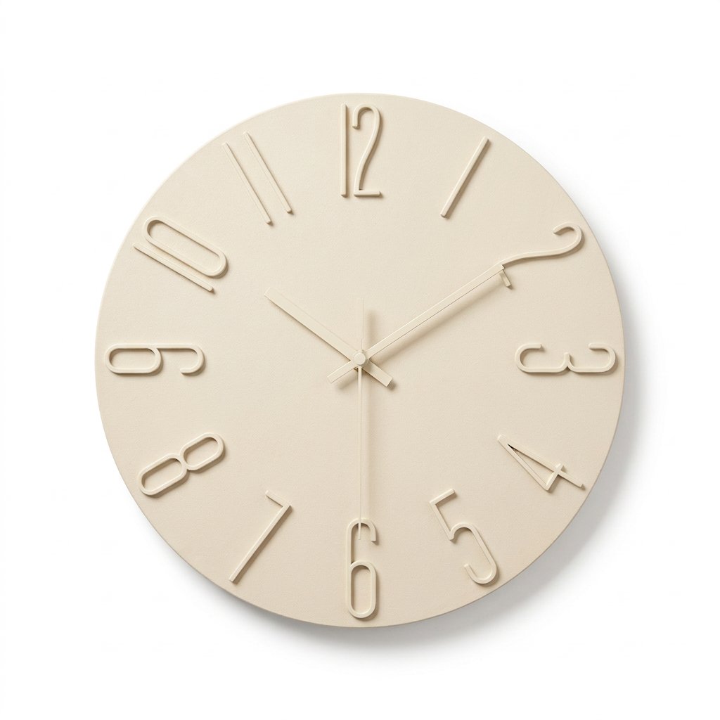 Horloge Murale Chiffres Or