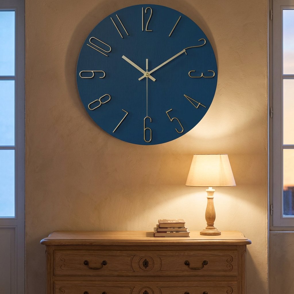 Horloge Murale Chiffres Or