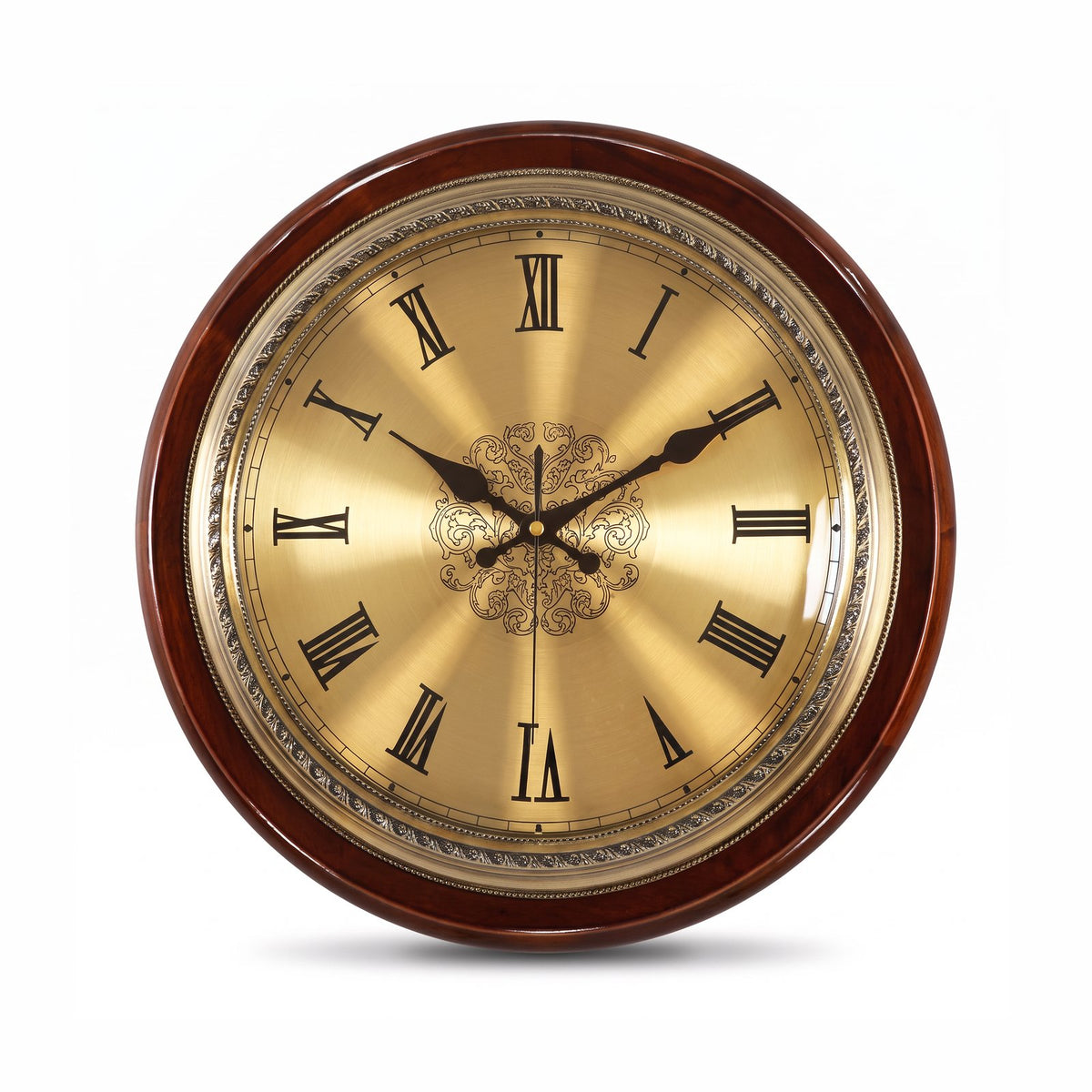 Horloge Murale Doré Chiffres Romains