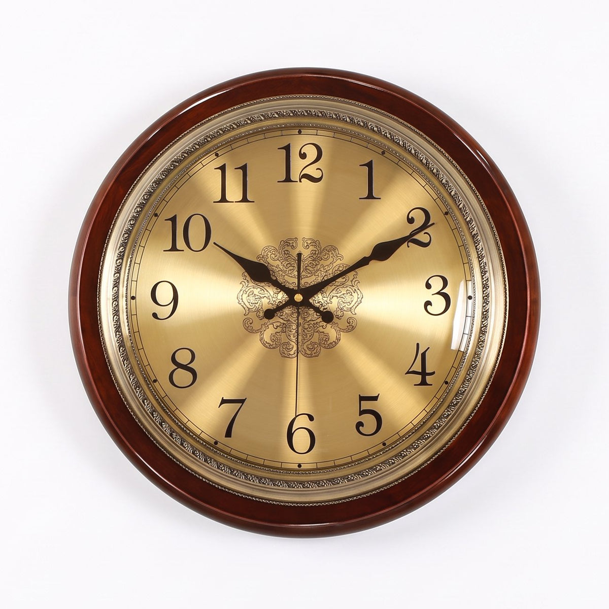 Horloge Murale Doré Chiffres Romains